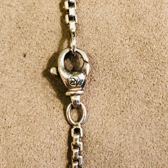 David Yurman Waves Blue Sapphire Tag & 22” Chain - Picture 6 of 10